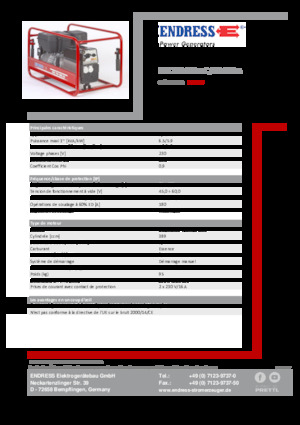 Generatoare de curent pe benzină Endress ESE 704 SHS-AC / 60-200 A 