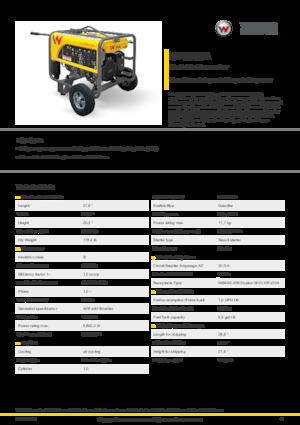 Generatoare de curent pe benzină Wacker Neuson GP6600A