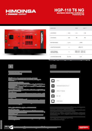 Generatoare de curent pe benzină HIMOINSA HGP-110 T6 NG
