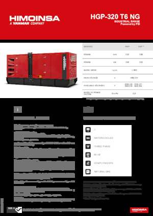 Generatoare de curent pe benzină HIMOINSA HGP-320 T6 NG