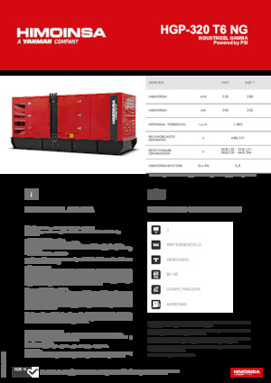 Generatoare de curent pe benzină HIMOINSA HGP-320 T6 NG