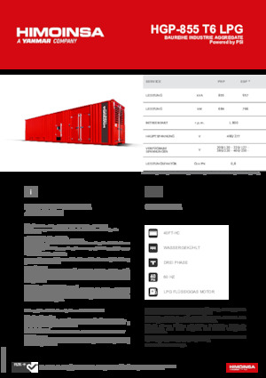 Generatoare de curent pe benzină HIMOINSA HGP-855 T6 LPG