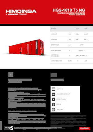 Generatoare de curent pe benzină HIMOINSA HGS-1010 T5 NG