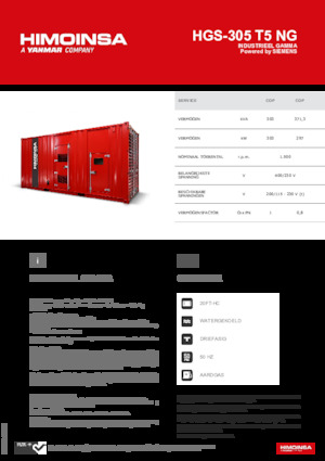 Generatoare de curent pe benzină HIMOINSA HGS-305 T5 NG