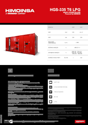 Generatoare de curent pe benzină HIMOINSA HGS-335 T6 LPG