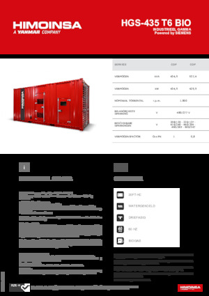 Generatoare de curent pe benzină HIMOINSA HGS-435 T6 BIO