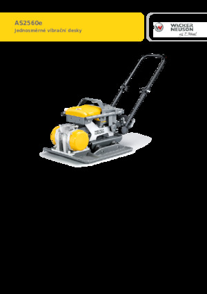 Plăci vibratoare cu o singură direcție Wacker Neuson AP2560e