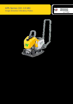 Plăci vibratoare cu o singură direcție Wacker Neuson APS1135e