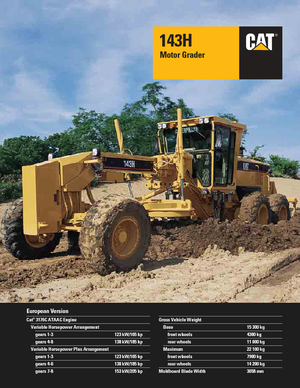 Gredere Caterpillar 143H