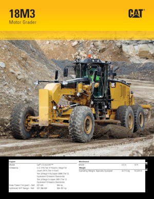 Gredere Caterpillar 18M3