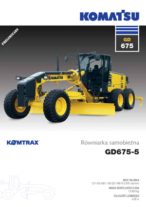 Gredere Komatsu GD675-5