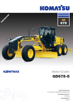 Gredere Komatsu GD675-5