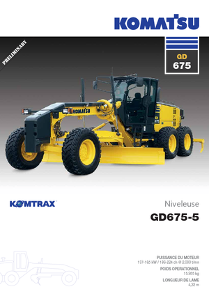Gredere Komatsu GD675-5