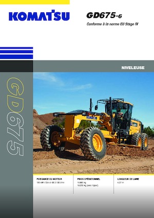 Gredere Komatsu GD675-6