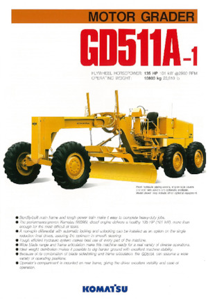 Gredere Komatsu GD511A-1