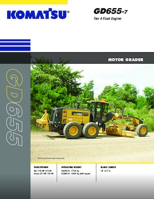 Gredere Komatsu GD655-7