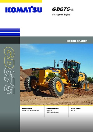 Gredere Komatsu GD675-6 