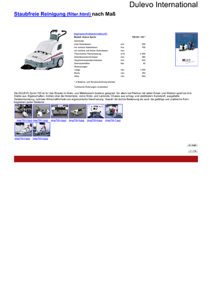 Măturători stradale controlate manual Dulevo Dulevo Sprint 700 EH