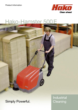 Măturători stradale controlate manual Hako Hamster 500 E