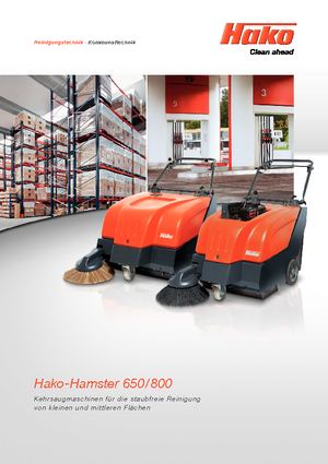Măturători stradale controlate manual Hako Hamster 650 E