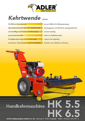 Măturători stradale controlate manual Adler HK 5.5