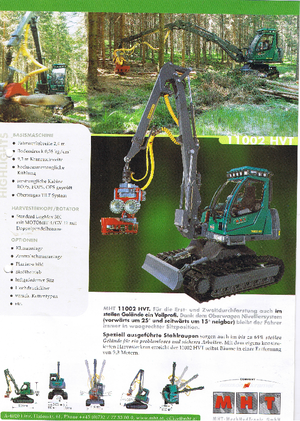 Utilaje de recoltat bușteni MHT 11002 HVT