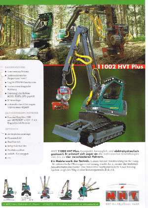 Utilaje de recoltat bușteni MHT 11002 HVT Plus