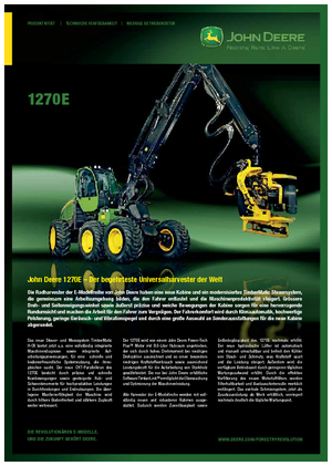 Utilaje de recoltat bușteni John Deere 1270 E
