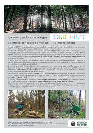 Utilaje de recoltat bușteni Neuson-Ecotec 132 HVT