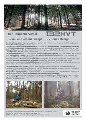 Utilaje de recoltat bușteni Neuson-Ecotec 132 HVT