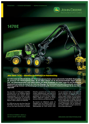 Utilaje de recoltat bușteni John Deere 1470 E