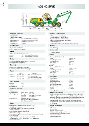 Utilaje de recoltat bușteni HSM 405H4 8WD