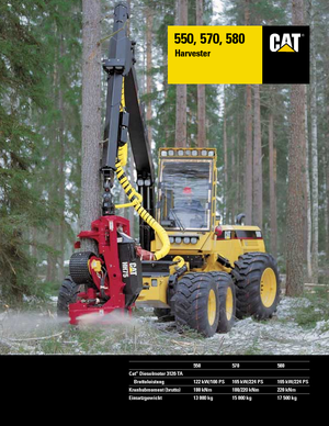 Utilaje de recoltat bușteni Caterpillar 580