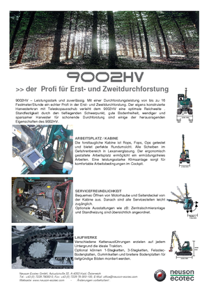 Utilaje de recoltat bușteni Neuson-Ecotec 9002 HV