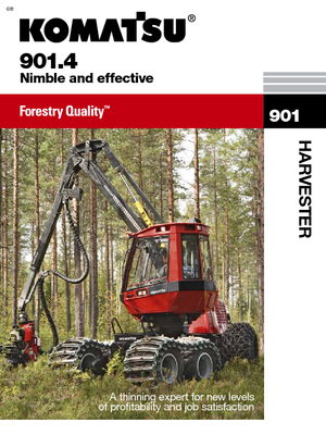 Utilaje de recoltat bușteni Komatsu 901.4