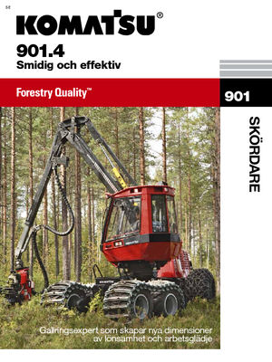 Utilaje de recoltat bușteni Komatsu 901.4