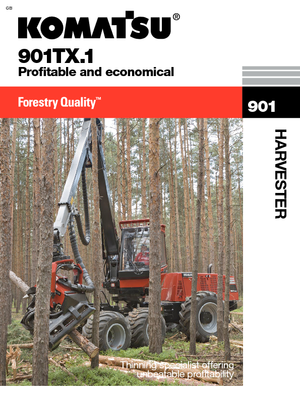 Utilaje de recoltat bușteni Komatsu 901 TX