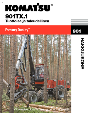 Utilaje de recoltat bușteni Komatsu 901 TX