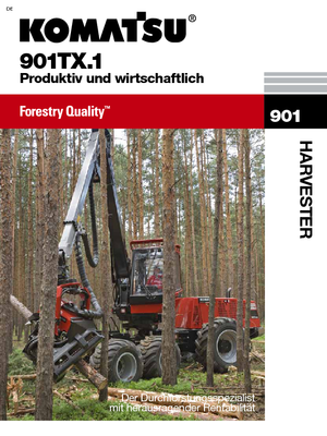 Utilaje de recoltat bușteni Komatsu 901 TX