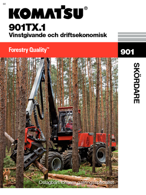 Utilaje de recoltat bușteni Komatsu 901 TX