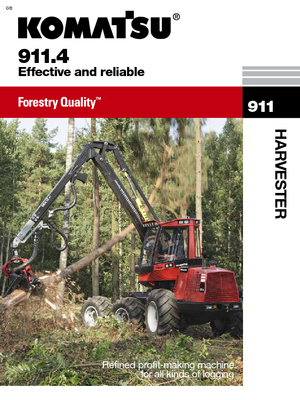 Utilaje de recoltat bușteni Komatsu 911.4