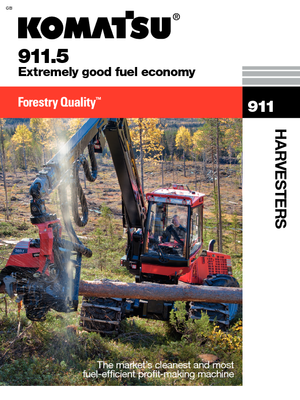 Utilaje de recoltat bușteni Komatsu 911.5