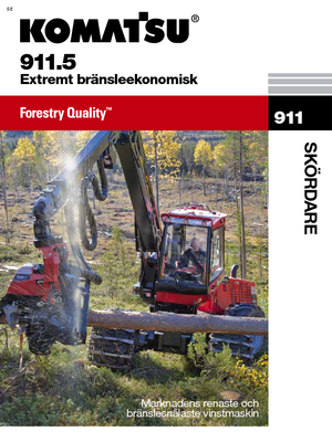 Utilaje de recoltat bușteni Komatsu 911.5