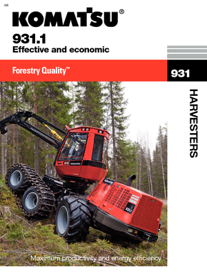 Utilaje de recoltat bușteni Komatsu 931.1
