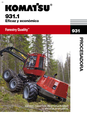 Utilaje de recoltat bușteni Komatsu 931.1