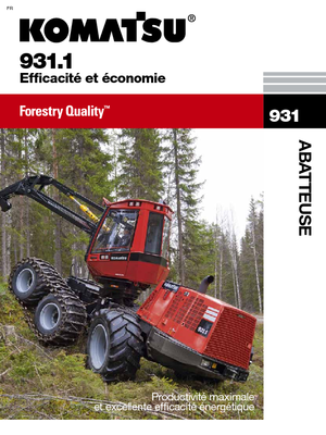 Utilaje de recoltat bușteni Komatsu 931.1
