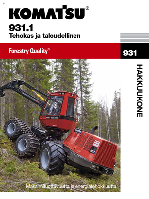 Utilaje de recoltat bușteni Komatsu 931.1