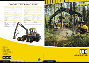 Utilaje de recoltat bușteni Ponsse Fox