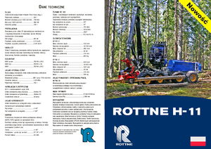 Utilaje de recoltat bușteni Rottne H 11