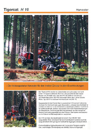 Utilaje de recoltat bușteni Tigercat H 16 HP